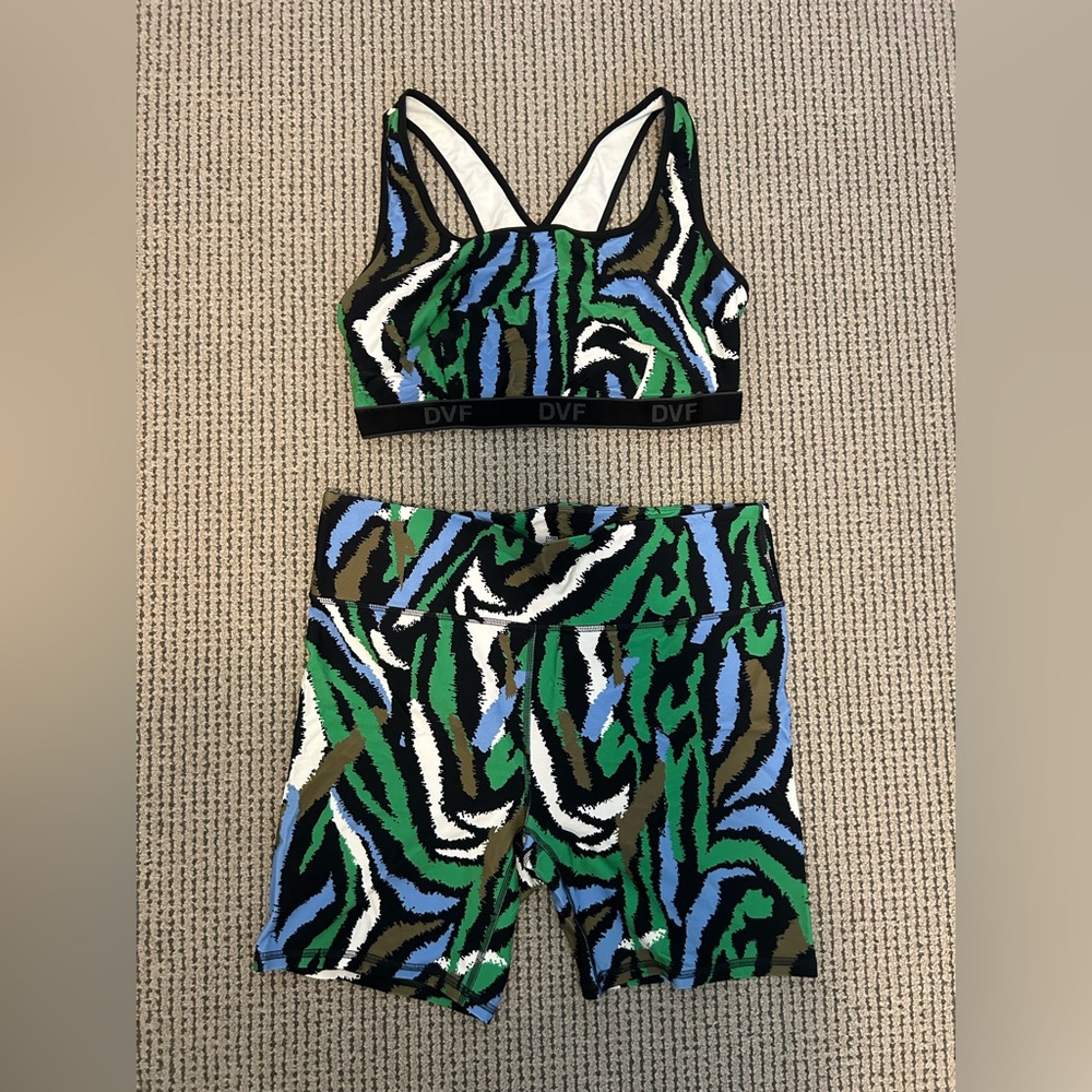 Diane Von Furstenberg x Target Patterned Activewear Set
